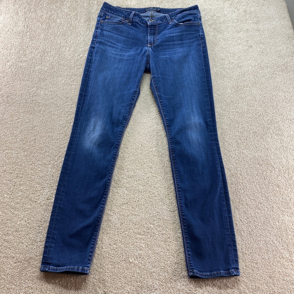 Lucky Brand Lolita Skinny Jeans Womens 10/30 Dark Wash Blue Denim Orta Premium